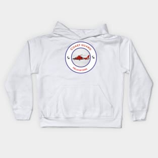 US Coastguard search and rescue Helicopter, Kids Hoodie